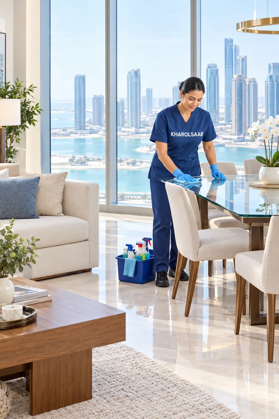Apartment Deep Cleaning in Abu Dhabi by Kharolsaab