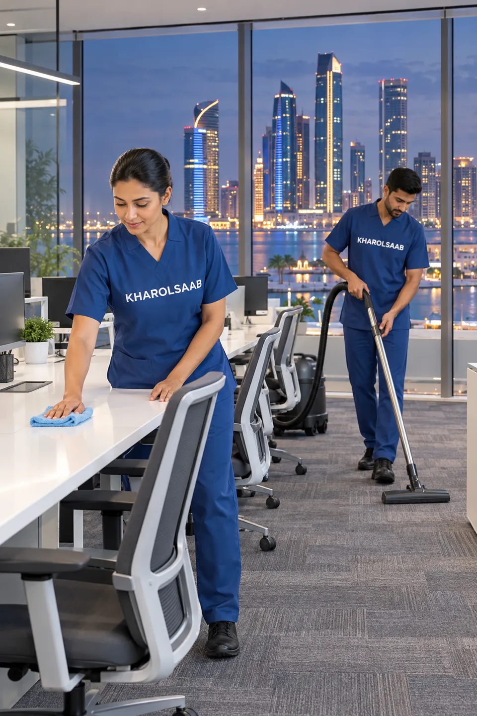 Office Cleaning in Abu Dhabi by Kharolsaab